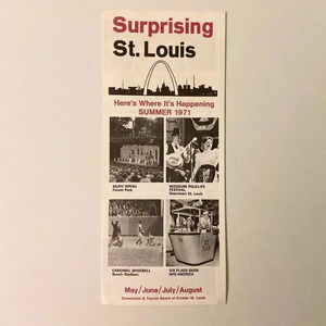 Vintage Summer  1971 Surprising St Louis Missouri Brochure Pamphlet Souvenir